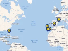 Mapa plavby