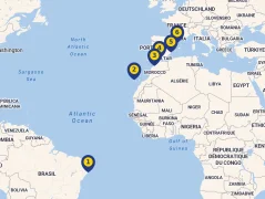Mapa plavby